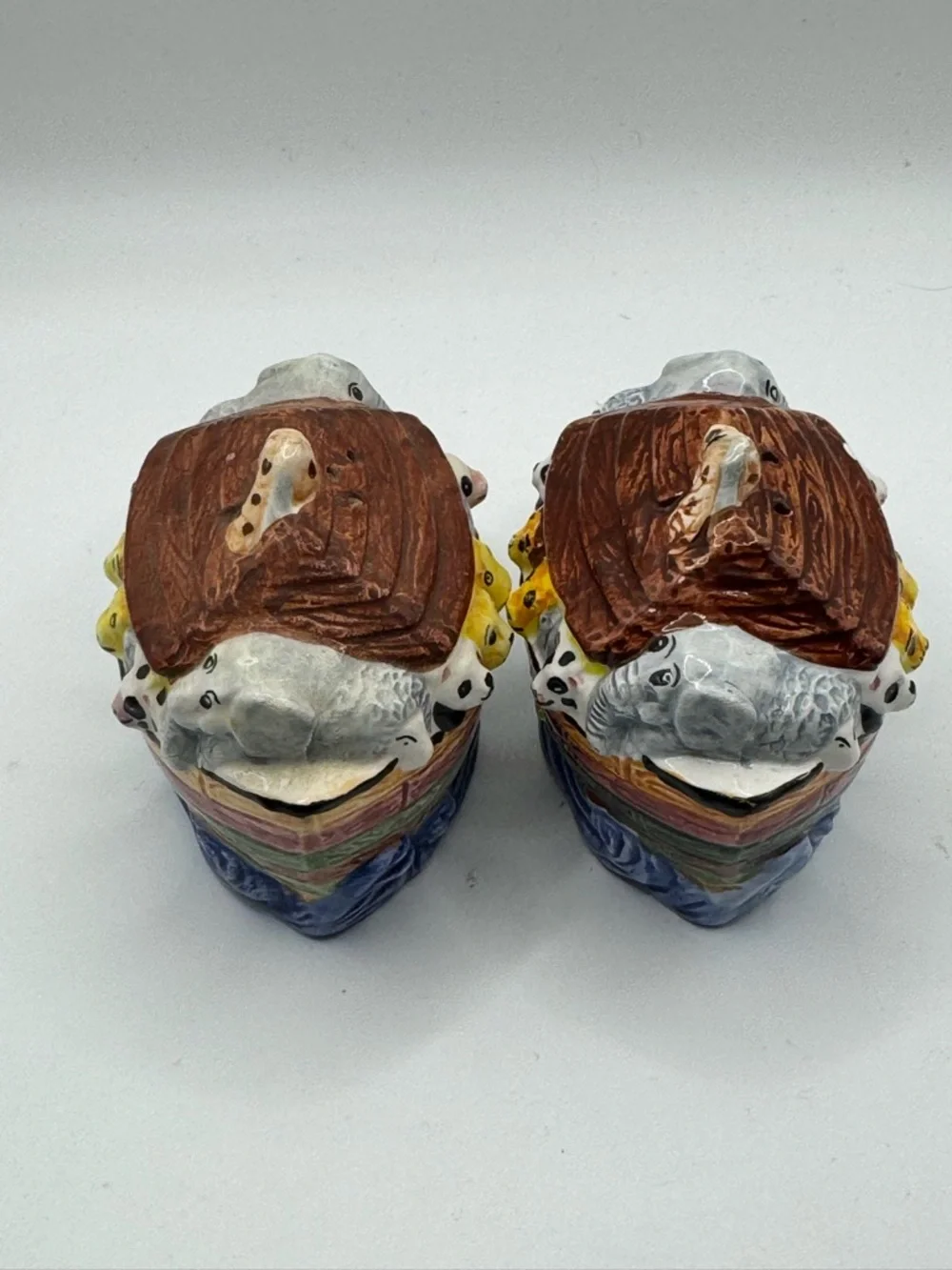 Noah's Ark Ceramic Salt and Pepper Shaker Set - Multicolor
